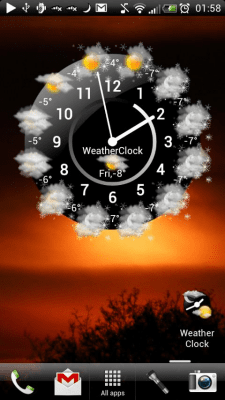 Capture d'écran de l'application Weather Clock - #4