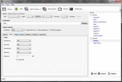 Capture d'écran de l'application HandBrake pour Windows - #2