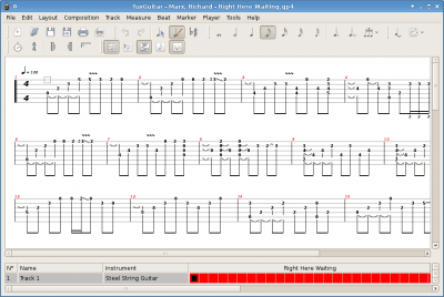 Capture d'écran de l'application TuxGuitar - #1