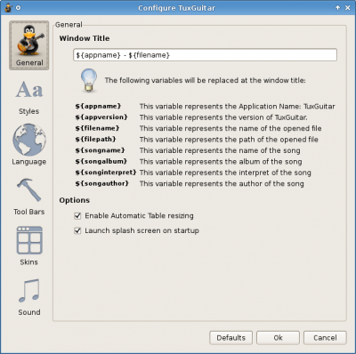 Capture d'écran de l'application TuxGuitar - #5