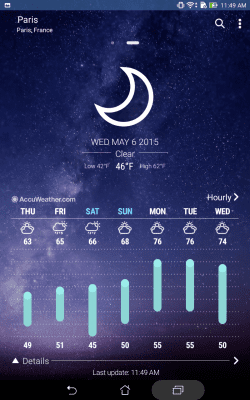 Capture d'écran de l'application ASUS Weather - #6