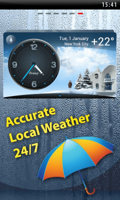 Capture d'écran de l'application Weather & Clock - Meteo Widget - #1