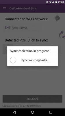 Capture d'écran de l'application Outlook-Android Sync - #2