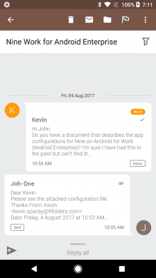 Capture d'écran de l'application Nine - #7