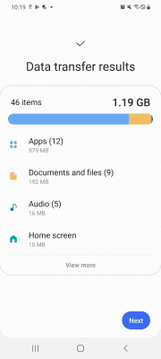 Capture d'écran de l'application Samsung Smart Switch Mobile - #7