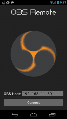 Capture d'écran de l'application OBS Remote - #1