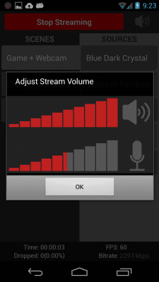 Capture d'écran de l'application OBS Remote - #3