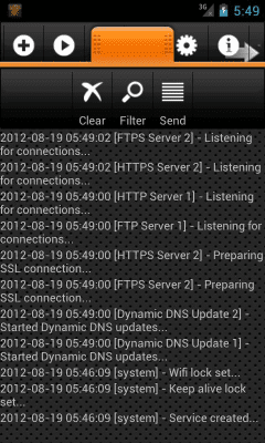 Capture d'écran de l'application HTTPS / FTPS / SFTP Server - #2
