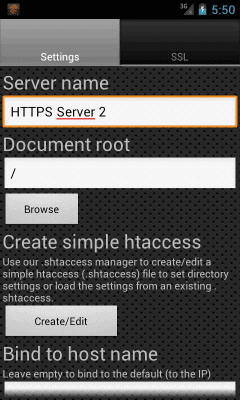 Capture d'écran de l'application HTTPS / FTPS / SFTP Server - #8