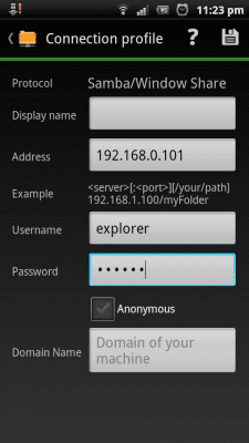 Capture d'écran de l'application AntTek SMB Client - #3