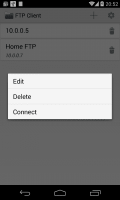 Capture d'écran de l'application FTP Client - #2