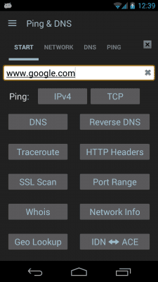 Capture d'écran de l'application Ping & Net - #2