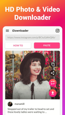 Capture d'écran de l'application Video Downloader for Instagram - #2