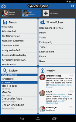 Capture d'écran de l'application TweetCaster pour Twitter - #8