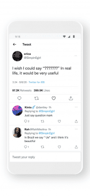 Capture d'écran de l'application Twitter - #4