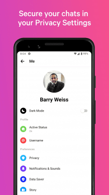 Capture d'écran de l'application Facebook Messenger - #7
