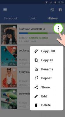 Capture d'écran de l'application Video Downloader for Facebook - #5