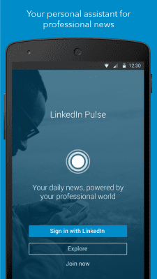 Capture d'écran de l'application LinkedIn Pulse - #1