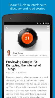 Capture d'écran de l'application LinkedIn Pulse - #3