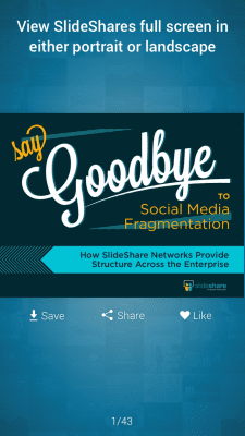 Capture d'écran de l'application SlideShare - #5