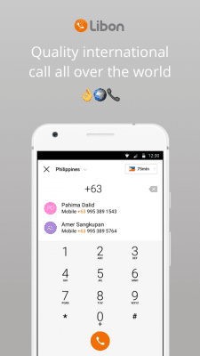Capture d'écran de l'application Libon - Appels gratuits - #1