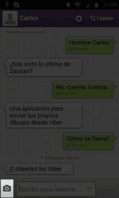 Capture d'écran de l'application Z - Viber Art pour Viber - #4
