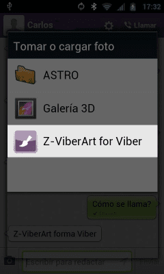 Capture d'écran de l'application Z - Viber Art pour Viber - #6
