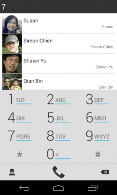 Capture d'écran de l'application exDialer Light ICS Theme - #1