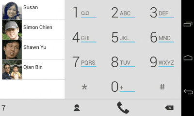 Capture d'écran de l'application exDialer Light ICS Theme - #4