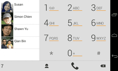 Capture d'écran de l'application exDialer Orange ICS Theme - #4