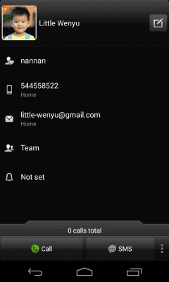 Capture d'écran de l'application exDialer Dark Theme - #3