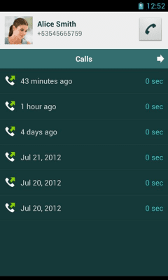 Capture d'écran de l'application Contacts rapides - #6