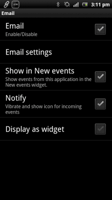 Capture d'écran de l'application Courriel Smart Extras - #5