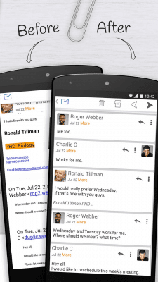 Capture d'écran de l'application Email Exchange + by Mailwise - #3
