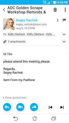 Capture d'écran de l'application ASUS Email - #4