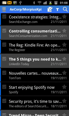 Capture d'écran de l'application ExMail (Exchange) - #3