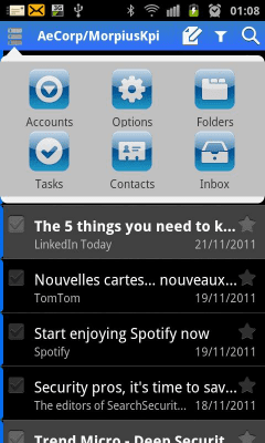 Capture d'écran de l'application ExMail (Exchange) - #4