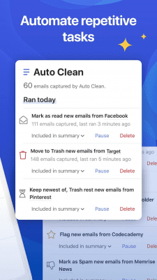 Capture d'écran de l'application CleanEmail - #4