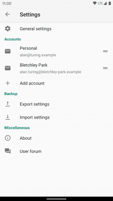 Capture d'écran de l'application K-9 Mail - #5
