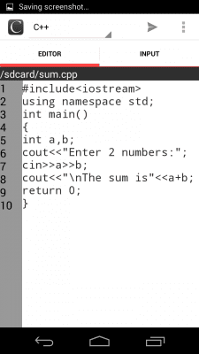Capture d'écran de l'application Online Compiler - #3