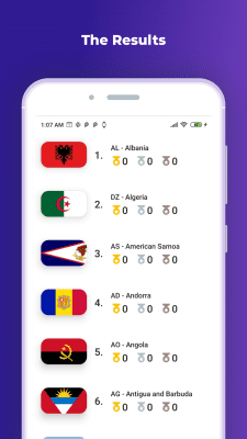 Capture d'écran de l'application Tokyo 2021 - #3