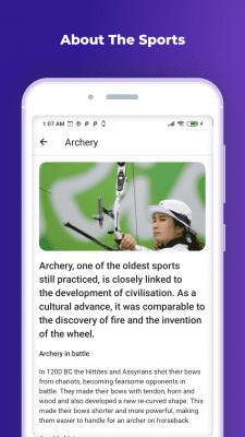 Capture d'écran de l'application Tokyo 2021 - #4
