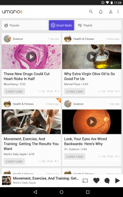 Capture d'écran de l'application Umano: News Read to You - #5