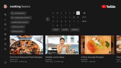 Capture d'écran de l'application YouTube for Android TV - #3