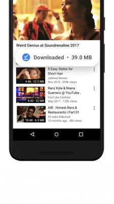 Capture d'écran de l'application YouTube Go - #5