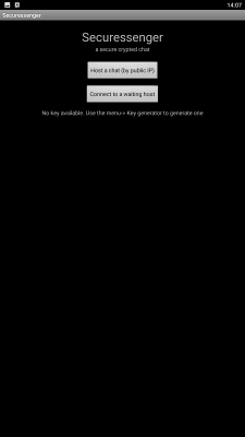 Capture d'écran de l'application Securessenger - #3