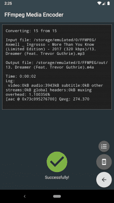 Capture d'écran de l'application FFmpeg Media Encoder - #4