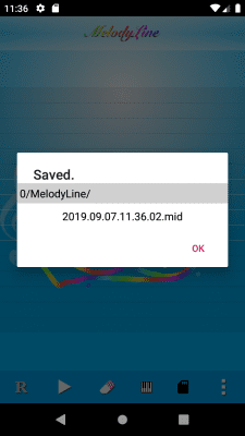 Capture d'écran de l'application MelodyLine - Handy Composer - #10