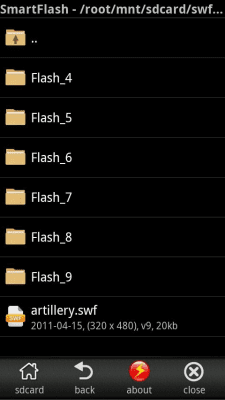Capture d'écran de l'application Smart SWF Player-Flash Viewer - #2