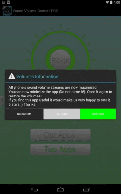 Capture d'écran de l'application Sound Volume Booster PRO - #1